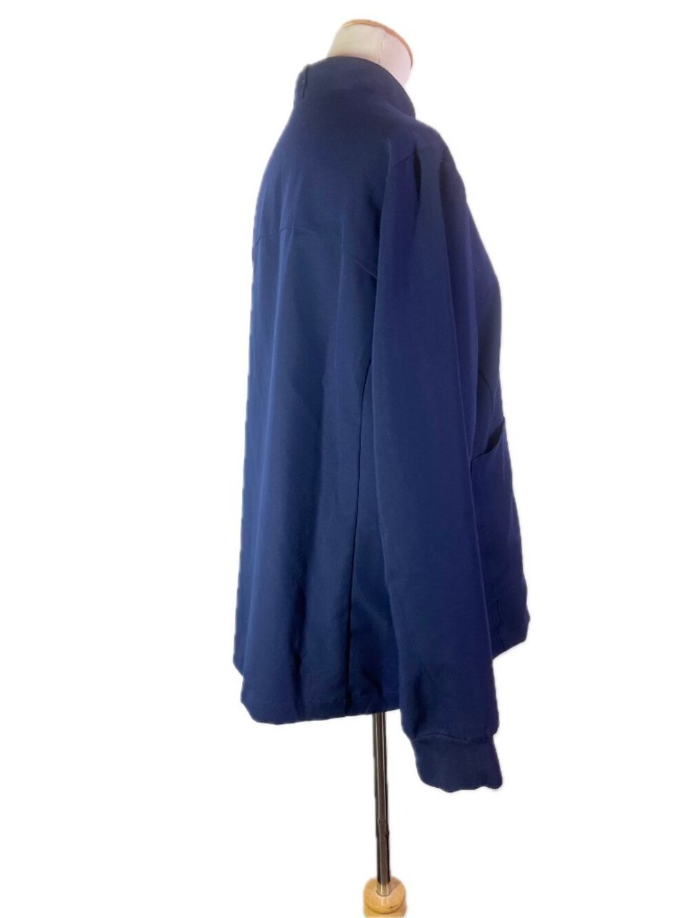 FIGS Women's Size XL Sebina Scrub Jacket Pockets Navy Blue Zip-Fornt - Picture 6 of 9